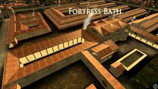 Animation of ancient Roman Fort in Caerleon Wales [upl. by Byrom]