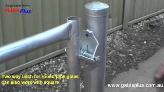 Gate Latch 2 way for round pipe and square [upl. by Towrey]