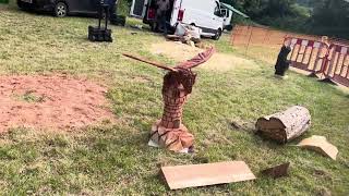 A fabulous range of wooden sculpture at Caerleon festival 2024 [upl. by Durkee]