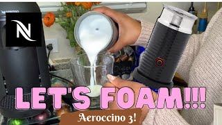 How To Foam Milk With Aeroccino 3 Make Coffee With Foam Tips amp Tricks  Easy Foamed Latte Recipe [upl. by Maxey]