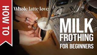 How To Milk Frothing for Beginners 5 Tips [upl. by Eatnahs]